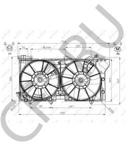 45131AJ00A Вентилятор, охлаждение двигателя SUBARU в городе Краснодар