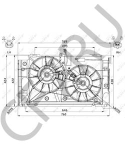 1636328440 Вентилятор, охлаждение двигателя LEXUS в городе Краснодар