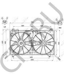 1636331050 Вентилятор, охлаждение двигателя LEXUS в городе Краснодар