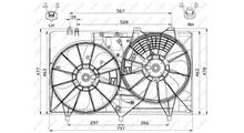 LEXUS Вентилятор, охлаждение двигателя