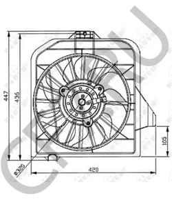 4809170AF Вентилятор, охлаждение двигателя DODGE в городе Краснодар