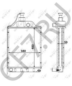 1669650M94 Радиатор, охлаждение двигателя MASSEY FERGUSON в городе Краснодар