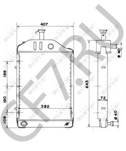 1669648M94 Радиатор, охлаждение двигателя MASSEY FERGUSON в городе Краснодар
