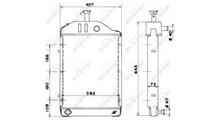 MASSEY FERGUSON Радиатор, охлаждение двигателя