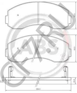 RB9133-1525 Комплект тормозных колодок, дисковый тормоз ASIA MOTORS в городе Краснодар