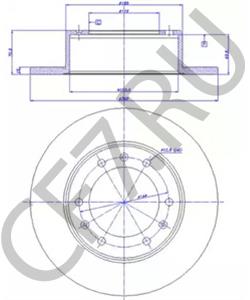 B1025 Тормозной диск BREMACH в городе Краснодар