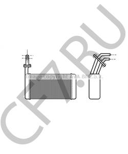 ABR9777 Теплообменник, отопление салона AUSTIN в городе Краснодар
