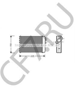 BAU5230 Теплообменник, отопление салона AUSTIN в городе Краснодар