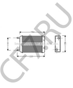 BAU5043 Теплообменник, отопление салона AUSTIN в городе Краснодар