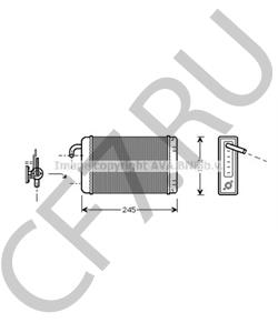 5297045 Теплообменник, отопление салона AUTOBIANCHI в городе Краснодар