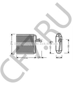 56006218 Испаритель, кондиционер DODGE в городе Краснодар