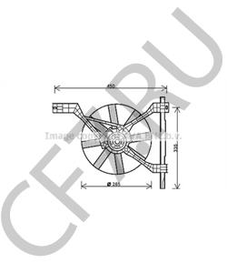 0003405V009000000 Вентилятор, охлаждение двигателя SMART в городе Краснодар