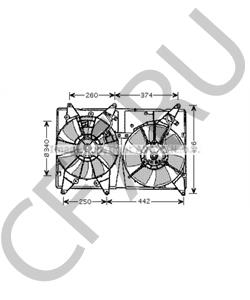 1636320170 Вентилятор, охлаждение двигателя LEXUS в городе Краснодар