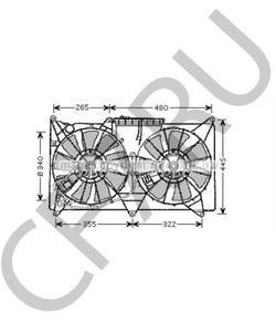 1671126260 Вентилятор, охлаждение двигателя LEXUS в городе Краснодар