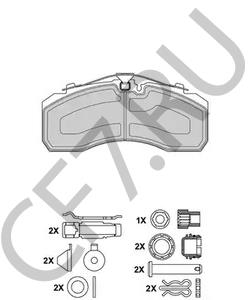 M910045-02 Комплект тормозных колодок, дисковый тормоз GIGANT в городе Краснодар