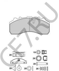 9291-037-SB7000 Комплект тормозных колодок, дисковый тормоз GIGANT в городе Краснодар