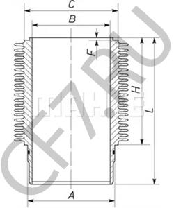 6 325 0 133 001 4 Гильза цилиндра MWM в городе Краснодар