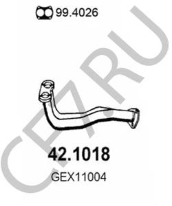 GEX12086 Труба выхлопного газа ROVER/AUSTIN в городе Краснодар