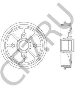 424752 Тормозной барабан PEUGEOT в городе Краснодар