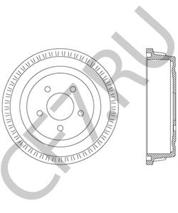 K05019407AA Тормозной барабан Chrysler в городе Краснодар