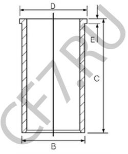 D7NN6055A Гильза цилиндра Ford в городе Краснодар