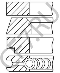 2838210055 Комплект поршневых колец LOMBARDINI в городе Краснодар
