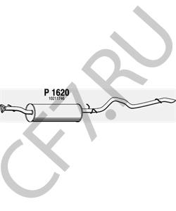 1021146 Средний глушитель выхлопных газов PONTIAC в городе Краснодар