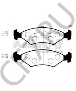 YS612K021CA Комплект тормозных колодок, дисковый тормоз AUTO UNION в городе Краснодар