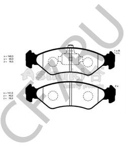 1E033323Z Комплект тормозных колодок, дисковый тормоз AUTO UNION в городе Краснодар