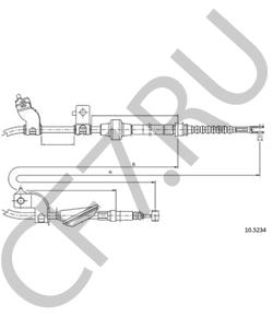 47560ST3E12 Трос, стояночная тормозная система MG в городе Краснодар