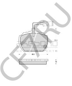 GBP292 Комплект тормозных колодок, дисковый тормоз RELIANT в городе Краснодар