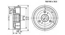 CITROËN Тормозной барабан