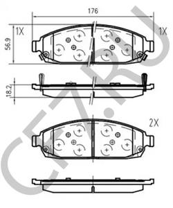 5080868AA Комплект тормозных колодок, дисковый тормоз JEEP VIASA в городе Краснодар