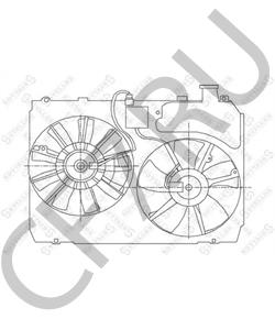 1671120160 Вентилятор, охлаждение двигателя LEXUS в городе Краснодар