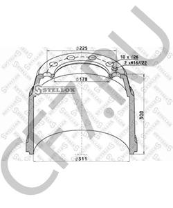 A2565200 Тормозной барабан FRUEHAUF в городе Краснодар