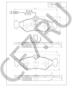 VP1262 Комплект тормозных колодок, дисковый тормоз VECTOR в городе Краснодар