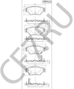 VP1471 Комплект тормозных колодок, дисковый тормоз VECTOR в городе Краснодар