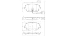 VECTOR Комплект тормозных колодок, дисковый тормоз