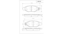 VECTOR Комплект тормозных колодок, дисковый тормоз