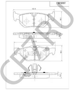 VP1626 Комплект тормозных колодок, дисковый тормоз VECTOR в городе Краснодар