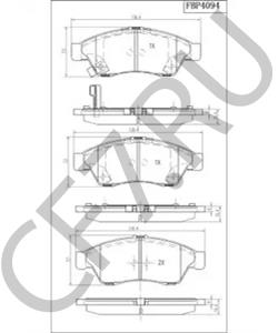 VP3290 Комплект тормозных колодок, дисковый тормоз VECTOR в городе Краснодар