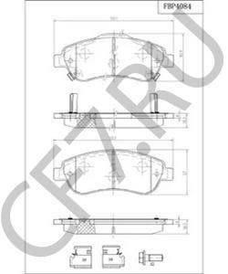 VP3445 Комплект тормозных колодок, дисковый тормоз VECTOR в городе Краснодар