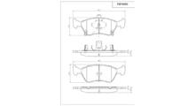 VECTOR Комплект тормозных колодок, дисковый тормоз