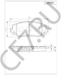 VP3425 Комплект тормозных колодок, дисковый тормоз VECTOR в городе Краснодар