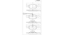 VECTOR Комплект тормозных колодок, дисковый тормоз