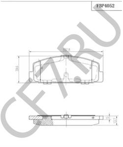 VP3088 Комплект тормозных колодок, дисковый тормоз VECTOR в городе Краснодар