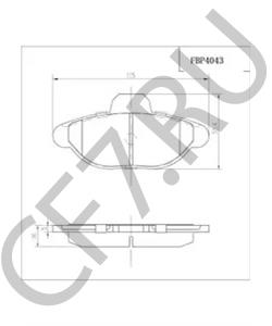 VP1115 Комплект тормозных колодок, дисковый тормоз VECTOR в городе Краснодар