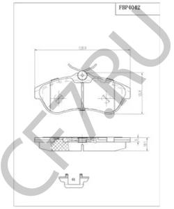 VP1496 Комплект тормозных колодок, дисковый тормоз VECTOR в городе Краснодар