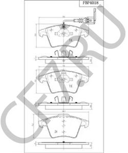 VP1555 Комплект тормозных колодок, дисковый тормоз VECTOR в городе Краснодар