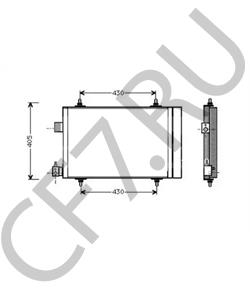 6455CV Конденсатор, кондиционер CITROËN (DF-PSA) в городе Краснодар